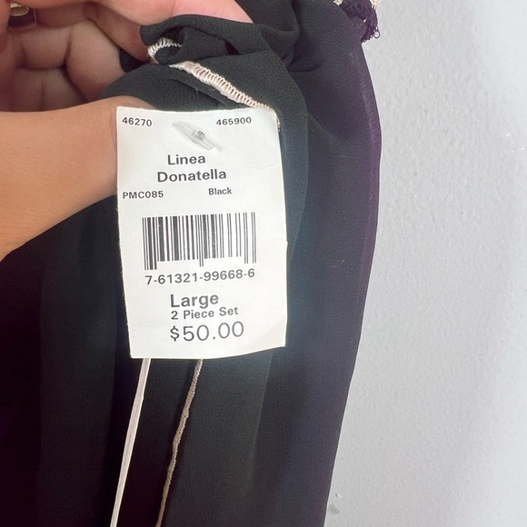 NWT Linea Donatella Pleated Babydoll Chemise Large - Picture 6 of 9